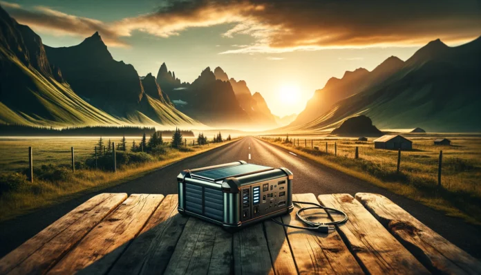 Portable power station for road trips
